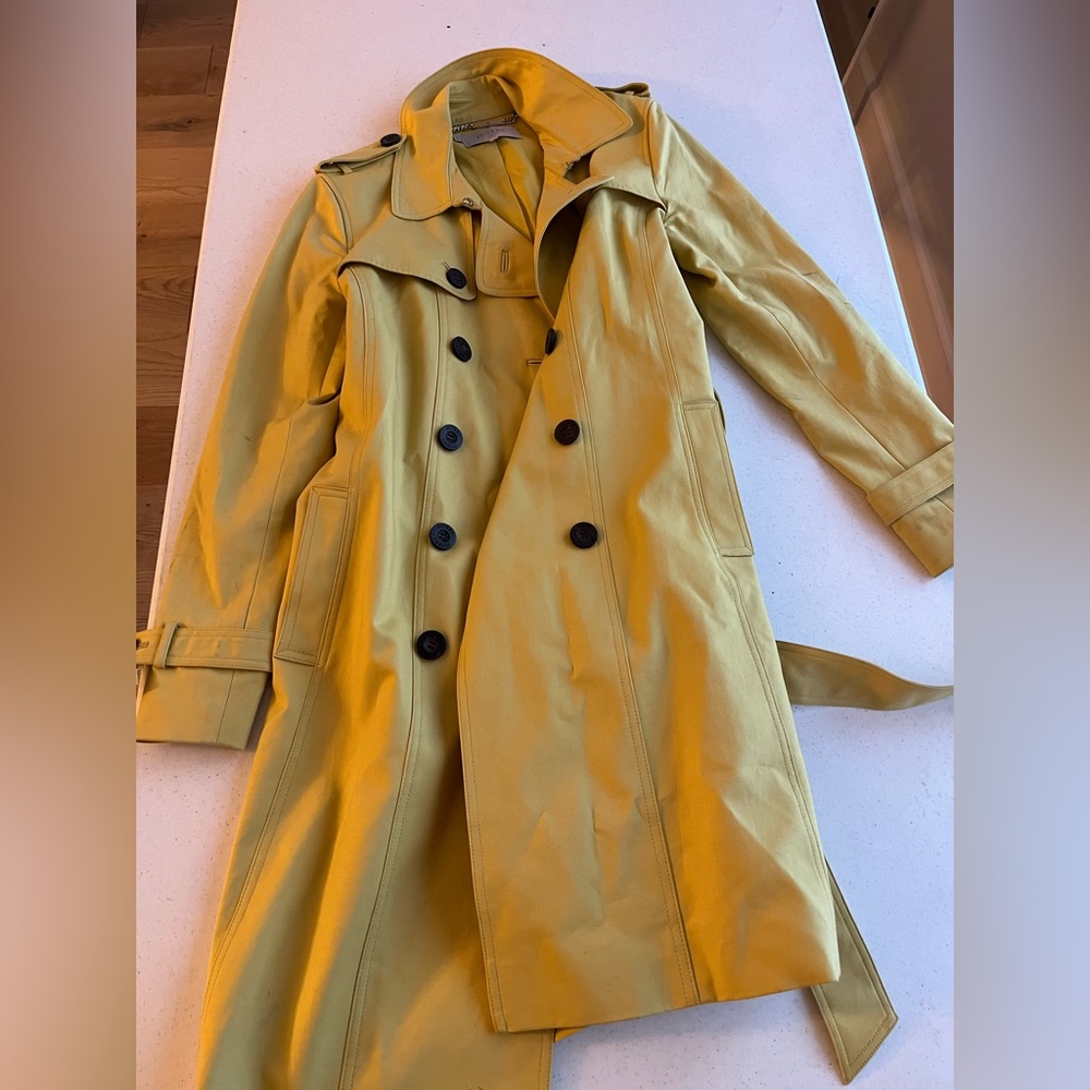 Hobbs yellow trench coat